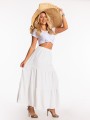 Spódnica maxi - ivory