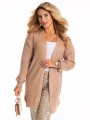 Kardigan gładki - beige