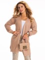 Kardigan gładki - beige