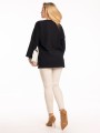 Bluzka złoty napis plus size - czarna