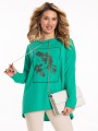Bluza w maki plus size - laguna