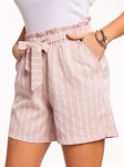 SZORTY Spodenki w paski ANABELLE - puder