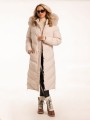 Kurtka długa pikowana - latte
