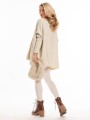 Sweter oversize romby Waverly - latte