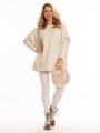 Sweter oversize romby Waverly - latte