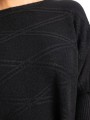 Sweter oversize romby Waverly - czarny