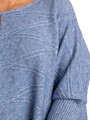 Sweter oversize romby Waverly - baby blue