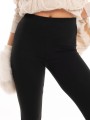 Spodnie legginsy ocieplane - czarny