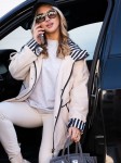 Przejściowa KURTKA Parka Z Podszewką W Paski Ivory