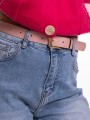 Spodnie mom fit jeans - z wysokim stanem - jasny niebieski