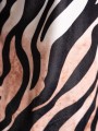 Bluzka ala welur wzory - zebra biel