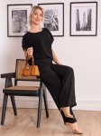 Lekki KOMPLET Bluzka Spodnie EVELONE - czarny