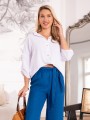 Luźne Spodnie ala len - JEANS