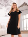 Elegancka Sukienka z falbankami GISELLE - czarny