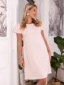 Elegancka Sukienka z falbankami GISELLE - puder