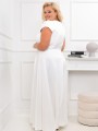 Sukienka gładka maxi Olivia - biel
