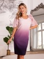 Elegancka Sukienka Ombre Melanie - puder