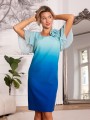 Elegancka Sukienka Ombre Melanie - mięta