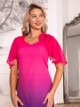 Elegancka Sukienka Ombre Melanie - fuksja