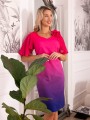 Elegancka Sukienka Ombre Melanie - fuksja