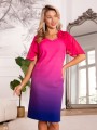 Elegancka Sukienka Ombre Melanie - fuksja
