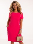 Sukienka z kieszeniami GAJA - fuksja