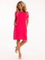 sukienka-prosta-krótki-rękaw-kieszenie-fuksja-5.jpg