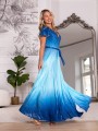 Sukienka ombre błyszcząca ALISON - blue