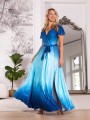 Sukienka ombre błyszcząca ALISON - blue