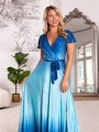 Sukienka ombre błyszcząca ALISON - blue