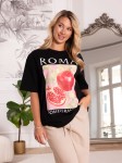 Bluzka z nadrukiem POMEGRANATE - black