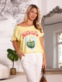 Bluzka z nadrukiem COCONUT - sunny
