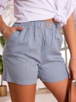 Spodenki Szorty ala len LYDIA - baby blue