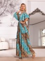 Sukienka MAXI Boho kimono IRIS - blue
