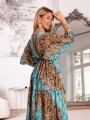 Sukienka MAXI Boho kimono IRIS - blue