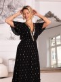 Sukienka BOHO rozkloszowana EUNICA - czarny