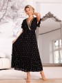 Sukienka BOHO rozkloszowana EUNICA - czarny