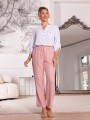 Eleganckie luźne Spodnie SANDRA - puder