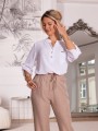 Eleganckie luźne Spodnie SANDRA - beż