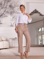 Eleganckie luźne Spodnie SANDRA - beż