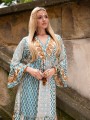 Sukienka BOHO ornament ZOE - turkus