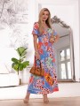 Sukienka wzory Exotic PENELOPIE - red