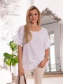 Bluzka z wiązaniem na plecach ABBY - biel