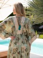Sukienka MAXI kimono REA - etno green