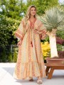 Sukienka MAXI kimono REA - orange