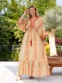 Sukienka MAXI kimono REA - orange