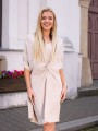 Sukienka luźna z supłem GWEN - beige