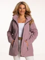 Kurtka parka z kapturem LAURA - blush