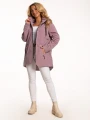 Kurtka parka z kapturem LAURA - blush