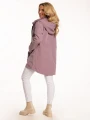 Kurtka parka z kapturem LAURA - blush